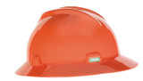 MSA V-Gard Slotted Full Brim Hard Hard with Staz-On Suspension