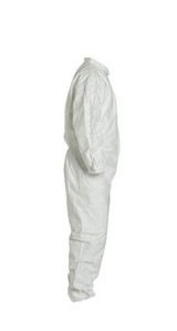 Dupont TY125SWH Tyvek 400 Coveralls, Zipper Front, w/Elastic Wrists & Ankles, 25 each/case