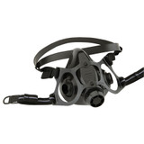 North by Honeywell 770030 Half Face Silicone Respirator With Dual Cartridge Connectors