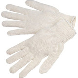 Durawear String Knit Glove, Light Weight, Cotton/Poly, Natural Color, 12 pair/pkg