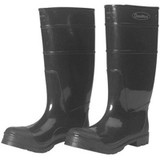 Durawear Black PVC 16" Knee Boots, Steel Toe, Over-The-Sock Style | Mfg# 1551