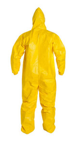 Dupont QC127SYL Tychem 2000 Coveralls Elastic Hood, Wrists & Ankles, Surged Seams, Sold Per Case (12 each)