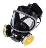 MSA Ultra-Twin® Full Facepiece Respirator, Black Silicone