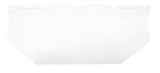 MSA V-Gard® Visors for General Purpose, Slightly Thicker, Clear Polycarbonate, Contoured, 8" x 17" x .06", Mfg.# 10115840