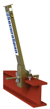 3M DBI Sala 7400047 SecuraSpan I-Beam HLL Stanchion with Base, Fits 6 in. to 12 in. wide flange up to 2-1/4" thick