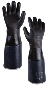 SHOWA 6781R-06-10 Neoprene Fully-Coated Glove with 6" Insulated Sleeve, Triple Layered Foam Insulation, Chemical Resistant,