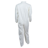Kimberly Clark Kleenguard A40 Coveralls, Open Wrists & Ankles, White, Zipper Front, Microporous Film Laminate, Liquid & Particle Protection, 25 each/case