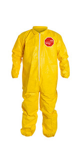 Dupont QC125SYL Tychem 2000 Coveralls Elastic Wrists & Ankles, Serged Seams, Sold per Case (12 each )