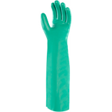 Ansell® Solvex® 37-185 Green Nitrile Chemical Gloves, 18" Elbow Length, 22 mil thickness, Unlined, 1 Pair/Pkg