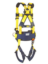 3M DBI-SALA® Delta™ Construction Style Positioning Harness, Tech-Lite Quick Connect Buckles, Back & Side D-Rings