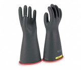 Salisbury® NG214RB Electriflex Class 2 Lineman Gloves, 14" Length, Black with Red Interior