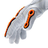 HexArmor Chrome SLT 4060 Leather Impact Gloves, ANSI Cut Level A5