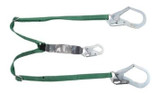 MSA 10191758 V-Series Standard Twin Leg Adjustable Lanyard with 36CL Large Snaphooks at Leg Ends 