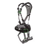 MSA V-FIT™ Construction Harness, Back & Hip D-Rings, Tongue and Buckle Leg Straps, Shoulder Padding