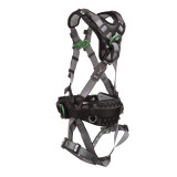 MSA V-FIT™ Construction Harness, Back & Hip D-Rings, Tongue and Buckle Leg Straps, Shoulder Padding