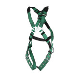 MSA V-FORM™ Full Body Harness with Back and Hip D-Rings, Tongue Buckle Leg Straps 
