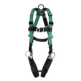 MSA V-FORM™ Full Body Climbing/Positioning  Harness with Back, Chest & Hip D-Rings, Qwik-Fit Leg Straps 