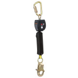 3M DBI Sala 3100520 Nano-Lok Single Leg, Class 1, 6 ft. Self Retracting Life Line with Steel Carabiner Connector and Steel Snap Hook