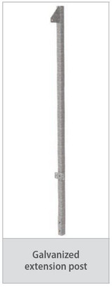 MSA 30915-00 Latchways 40 ft (12 m) Vertical Ladder Fall Protection Climbing Kit with Extension Post