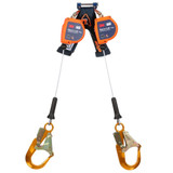 3M DBI Sala 3500280 Nano-Lok Edge ANSI Class 2 Twin-Leg Quick Connect SRL with Aluminum Rebar Hooks