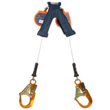 3M DBI Sala 3500280 Nano-Lok Edge ANSI Class 2 Twin-Leg Quick Connect SRL with Aluminum Rebar Hooks