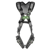 MSA V-FIT™ Full Body Harness, Back D-Ring, Tongue & Buckle Leg Straps, Shoulder Padding
