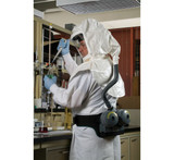 MSA 10083329 OptimAir TL Tychem SL Hoods with Suspension, Single Bib, Threaded Connector, 4 each/pack