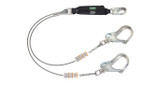 MSA V-Series Leading Edge Lanyard, Twin Leg with Aluminum Swivel Rebar Hooks | Mfg # 10213786