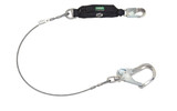 MSA V-Series Leading Edge Lanyard, Single Leg with Aluminum Swivel Rebar Hook | Mfg # 10213785