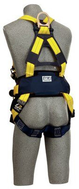 3M DBI-SALA Delta Vest Style Construction Positioning/Climbing Full Body Harness with Front, Back and Hip D-Ring, Tongue Buckle Leg Straps