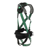 MSA V-FORM+ Construction Harness with Shoulder Padding, Back & Hip D-Rings, Tongue Buckle Leg Straps