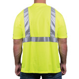 GAME 2201 High-Visibility Class 2 Black Bottom Hi-Vis Yellow, 2" Reflective Tape