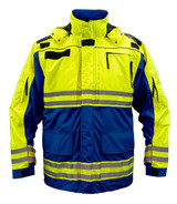 GGAME 3555 Hi-Viz Class 2 Rescue Jacket (Royal Blue) – Detachable Hood & ANSI-Class Visibility