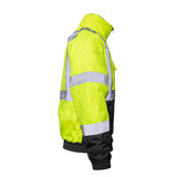 GAME 1320E Hi-Viz Class 3 Bomber Jacket with Black Bottom