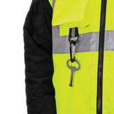 GAME 1355 Hi-Viz Class 3 6-in-1 Jacket with Black Bottom