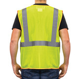 GAME I-65 Hi-Viz Mesh Class 2 Safety Vest with Velcro Front Closure