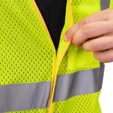 GAME I-65 Hi-Viz Mesh Class 2 Safety Vest with Velcro Front Closure