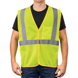 GAME I-65 Hi-Viz Mesh Class 2 Safety Vest with Velcro Front Closure