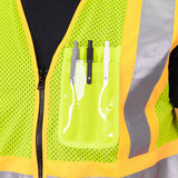 GAME I-85 Hi-Viz Yellow MESH Class 2 D.O.T. Vest with Pockets, ANSI Class 2