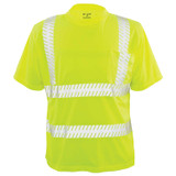GAME 235R Hi-Viz Hydro-Wick Class 2 Deluxe Shirt,  2" Segmented Reflective Tape