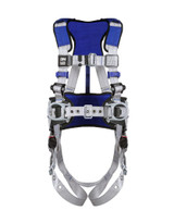 3M DBI-SALA ExoFit X100 Comfort Construction Positioning Safety Harness with Front, Back and Hip D-Rings, Pass-through Chest Buckle, Tongue and Buckle Leg Straps