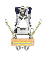 3M DBI-SALA ExoFit X100 Construction Oil and Gas Climbing and Positioning Safety Harness, Pass-through Chest Buckle, Tongue and Buckle Leg Straps