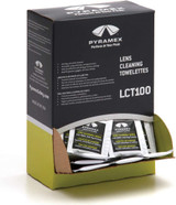 Pyramex Safety Lens Cleaning Tissues, 100 each/box,  Individually Packaged, Mfg#  LCT100