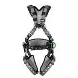 MSA V-FIT Construction Harness, Back & Hip D-Rings, Tongue and Buckle Leg Straps, Shoulder Padding