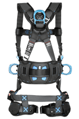 FallTech FT-One 8123BQC Construction Harness with Padded Belt, Back and Hip D-Rings, Quick Connect Buckles