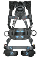 FallTech FT-One 8127B Construction Harness with Padded Belt, Back and Hip D-Rings, Tongue and Buckle Leg Straps