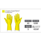 HexArmor® Hercules® 400R6E Heavy Duty Gloves, ANSI A9 Cut, ANSI Puncture Level 5, 1 Pair