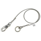 3M Fall Protection Protecta Anchorage Cable Tie-Off Adapter, 4' x 1/4" Cable, Mfg# AJ408AG4