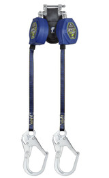 FallTech 8' FT-X™ EdgeCore™ Class 2 Leading Edge Personal SRL, Twin-leg with Steel Rebar Hooks | MFG # 84108TP3