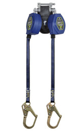 FallTech 8' FT-X™ EdgeCore™ Class 2 Leading Edge Personal SRL, Twin-leg with Steel Mini Rebar Hooks | MFG # 84108TP0